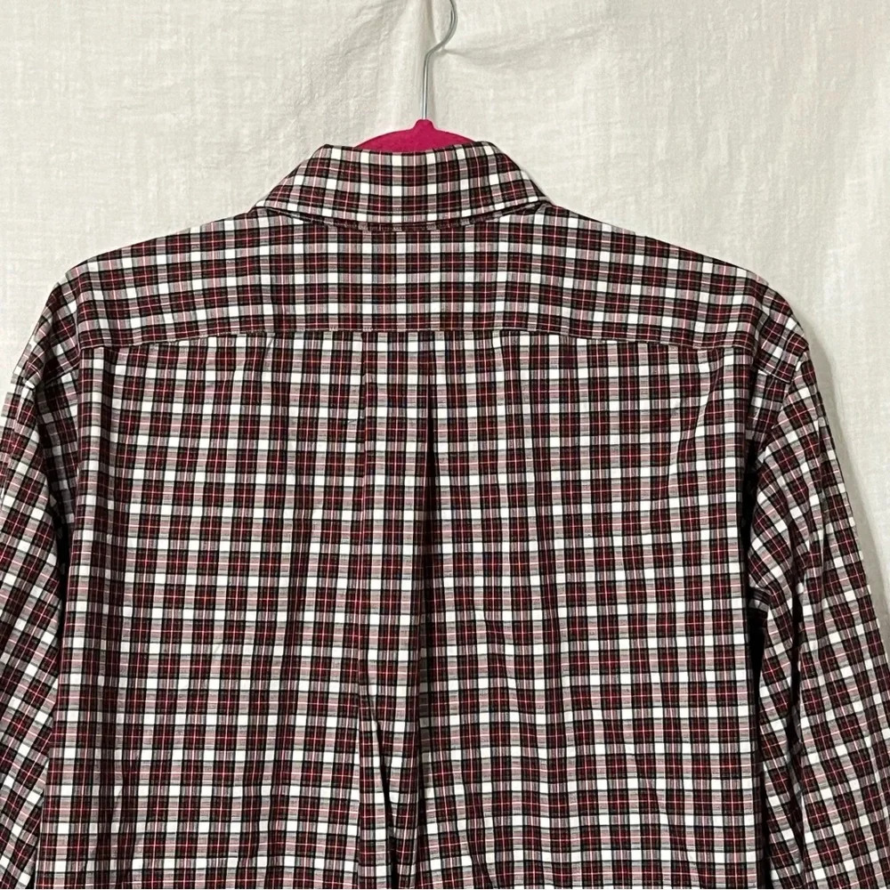 Lauren Ralph Lauren Shirt Men's Red Non Iron Long Sleeve Dress Shirt 16.5 32/33 - Picture 3 of 6